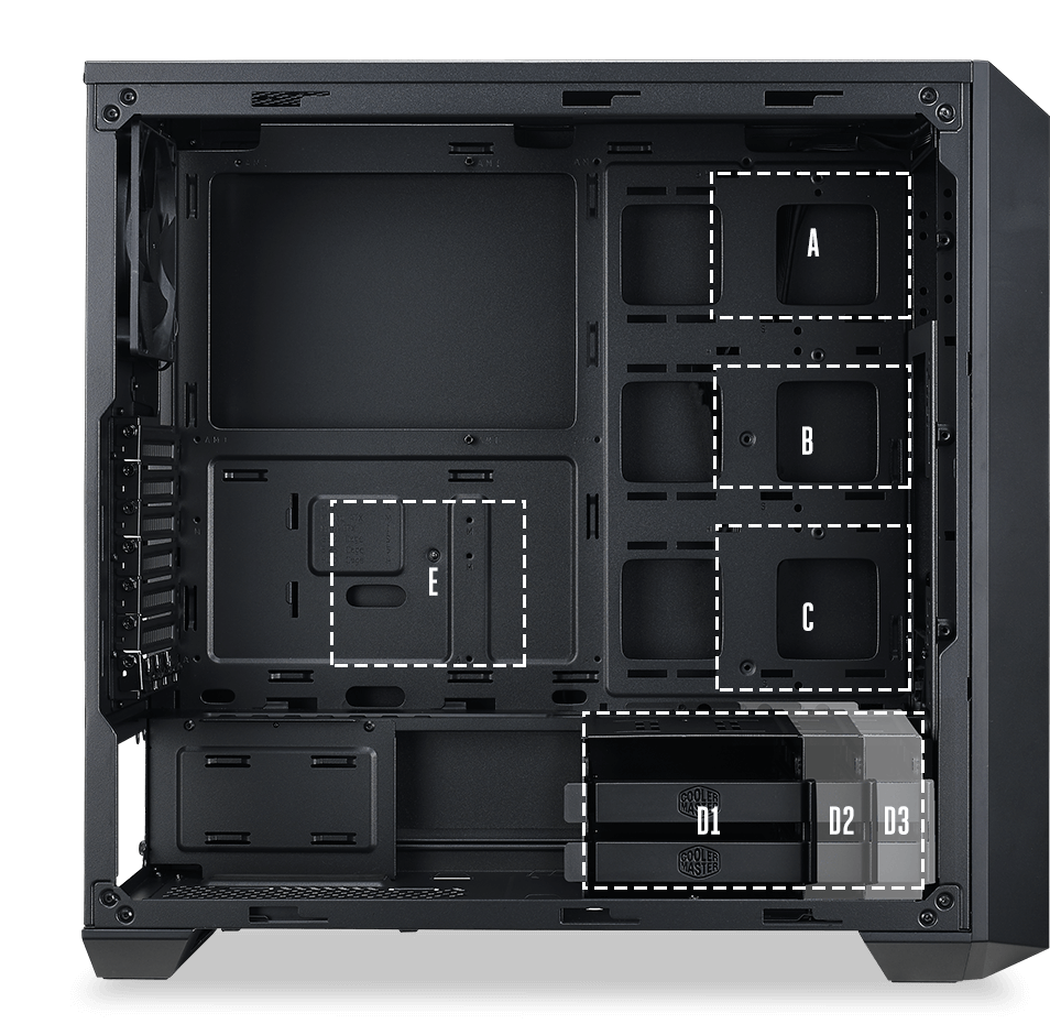 Cooler Master MasterBox 5, Seamless Bezel, Gaming Cabinet