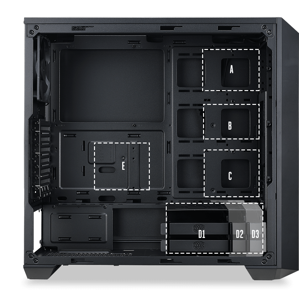 MasterBox 5 - Black with MeshFlow Front Panel