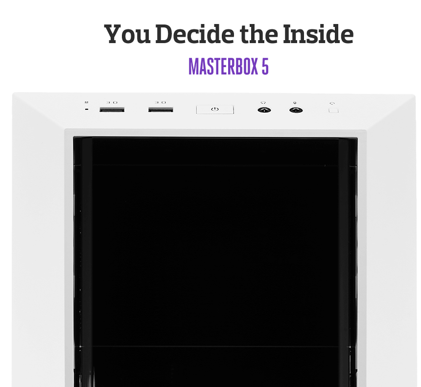 Cooler Master, MasterBox 5, seamless bezel,window - White