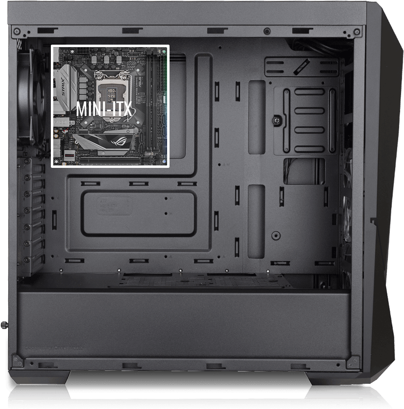Cooler Master MasterBox K500L w/Acrylic side panel (ATX) Mid Tower Cabinet - With Transparent Side Panel (Black)