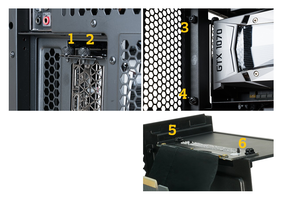 Vertical graphics card holder kit